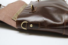 Cool Leather Mens Briefcase Messenger Bags Handbag Shoulder Bag for men