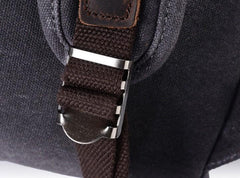 Cool Waxed Canvas Leather Mens Backpacks Canvas Travel Backpacks Canvas School Backpack for Men