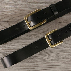 Handmade Genuine Custom Leather Mens Leather Men Black Belt for Men
