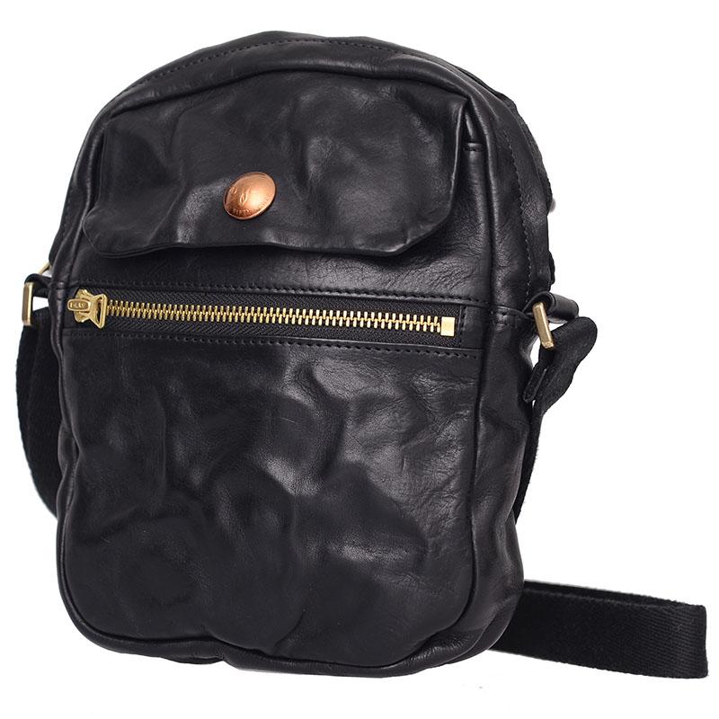 Cool Black Leather Men Small Vertical Messenger Bags Brown Side Bag Courier Bag For Men