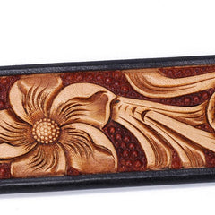 Handmade Genuine Custom Tooled Floral Cool Leather Mens Leather Men Belt for Men