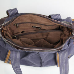 Cool Canvas Black Men 13 inches Messenger Bag Green Side Bag Travel Handbag For Men