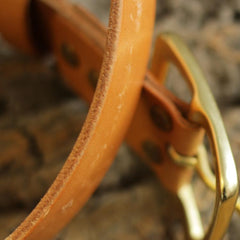 Handmade Genuine Custom Leather Mens Leather Men Beige Belt for Men