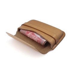 Leather Mens Card Wallets Front Pocket Wallets Cool Small Change Wallets for Men