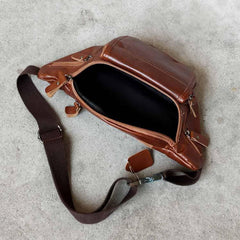Casual Black MENS LEATHER FANNY PACK FOR MEN Cool BUMBAG Brown WAIST BAGS For Men