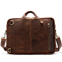 Classy Leather Men's Briefcase Travel Bag Messenger Bag Shoulder Bags Backpack For Men