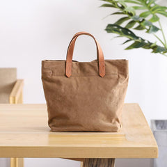 Canvas Mens Womens Large White Handbag Small Tote Bag Khaki Shoulder Tote Purse For Men