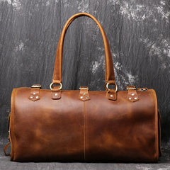 Cool Leather Mens Travel Bag Overnight Bag Work Handbag Business Travel Bags for Men