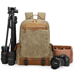 CANVAS WATERPROOF 15‘’ MENS LARGE NIKON CAMERA BACKPACK CANON CAMERA BAG DSLR CAMERA BAG FOR MEN