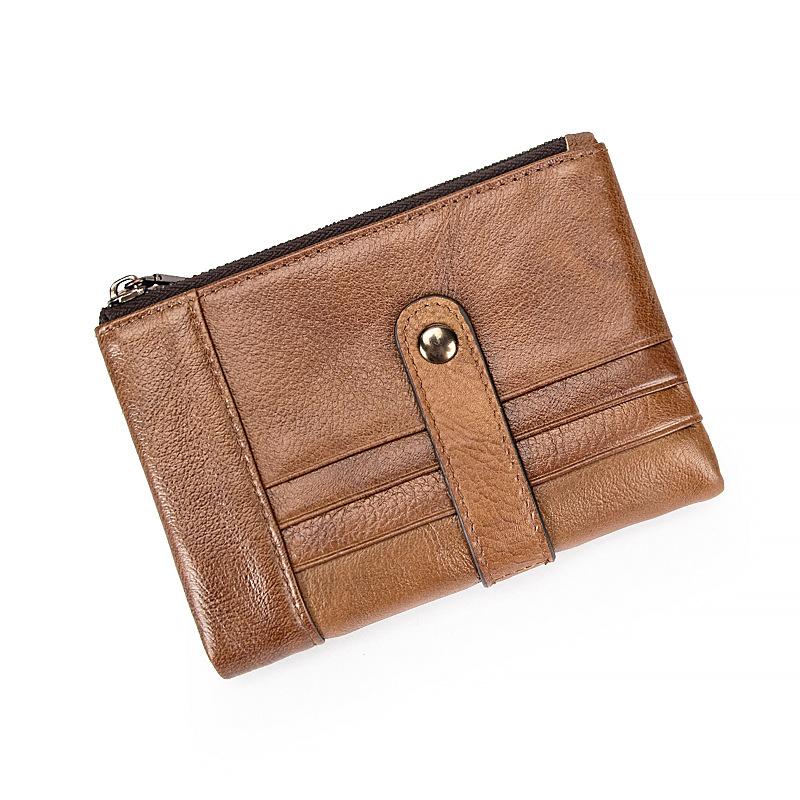 Brown Leather Billfold Wallet for Men Bifold Wallet Brown Leather Small Wallet For Men