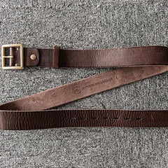 Handmade Genuine Custom Leather Mens Leather Men Coffee Belt for Men