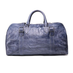 Vintage Leather Mens Large Weekender Bag Travel Bag Duffle Bags