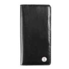 Fashion Leather Men's Trifold Long Wallet Black Gray Long Wallet For Men