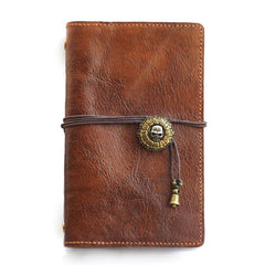 Vintage Handmade Leather Journal Notepad Brown Notebook For Men