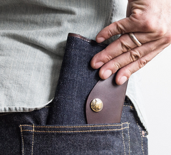 Genuine Leather Jean Mens Cool Long Leather Wallet Men Cards Wallets Bifold for Men