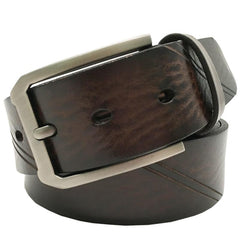 Handmade Cool Dark Brown Mens Leather Belt Black Leather Belt for Men