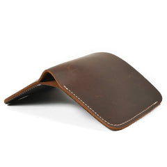 Cool Handmade Leather Mens Brown Bifold billfold Wallet Small Wallet  for Men
