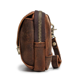 Classy Brown Leather Mens Work Clutch Bag Wirstlet Clutch Mobile Phone Bag For Men