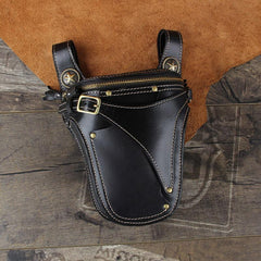 Leather Belt Pouch Mens Small Cases Waist Bags Hip Pack Belt Bags Fanny Pack Bumbag for Men