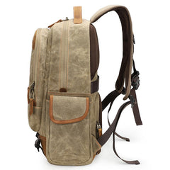 CANVAS WATERPROOF 15‘’ MENS LARGE NIKON CAMERA BACKPACK CANON CAMERA BAG DSLR CAMERA BAG FOR MEN