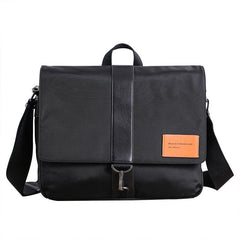 Cool Black Nylon MENS Waterproof Laptop Bag Black Nylon Messenger Bag Courier Bag For Men