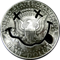 50 Cents Wallet Conchos Coin Joker Cent Conchos Button Conchos Screw Back Decorate Concho Joker Coin Biker Wallet Concho Wallet Conchos