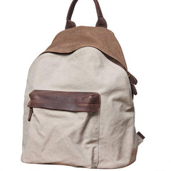 Cool Gray Canvas Travel Bag Mens Backpack Canvas Canvas School Bag for Men