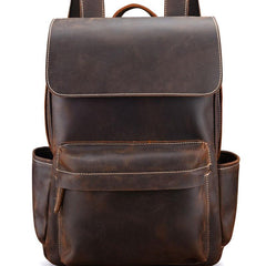 Cool Leather Mens Satchel Backpacks School Backpack Travel Backpack for Men