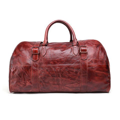 Vintage Leather Mens Large Weekender Bag Travel Bag Duffle Bags