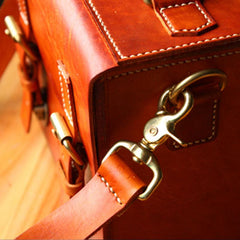 Cool Handmade Leather Mens Small Messenger Bag Camera Bag for men