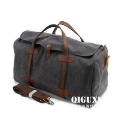 Mens Waxed Canvas Overnight Bag Canvas Weekender Bag Canvas Travel Bag for Men