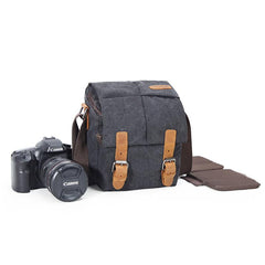 Brown CANVAS WATERPROOF MENS Small Side CAMERA Bag LARGE NIKON CAMERA BAG Gray DSLR CAMERA BAG FOR MEN