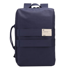 Cool PVC Canvas Men's Blue Messenger Bag Travel Backpack 15.5'' Black Handbag For Men