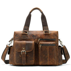 Cool Leather Men Large Overnight Bag Travel Bags Weekender Bags For Men