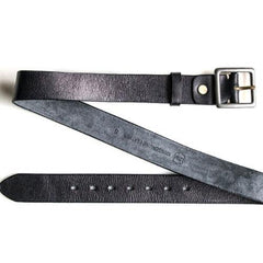 Handmade Genuine Custom Leather Mens Leather Men Black Brown Belt for Men - iChainWallets