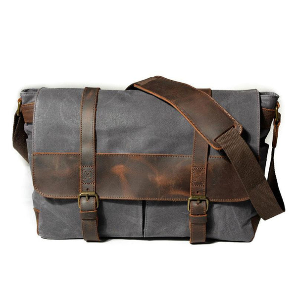 Mens Canvas Side Bag Canvas Messenger Bag Courier Bag Shoulder Bag for Men