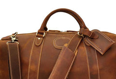 Cool Vintage Leather Mens Duffle Bags Weekender Bag Overnight Bag Travel Bag