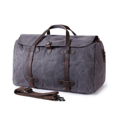 Mens Waxed Canvas Weekender Bags Canvas Travel Bag Canvas Overnight Bag for Men