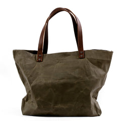 Cool Canvas Leather Mens Casual Waterproof Tote Bag Shoulder Bag Tote Purse For Men