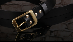 Handmade Genuine Custom Leather Mens Leather Men Black Belt for Men