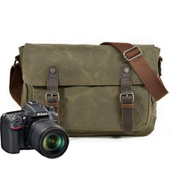 Mens Canvas Camera Messenger Bag Camera Side Bag Camera Shoulder Bag for Men