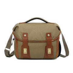 Mens Canvas Camera Messenger Bag Side Bag Courier Bag Camera Shoulder Bag for Men