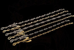 Brass silver biker trucker Tibetan Keychain wallet Chain for chain wallet biker wallet trucker wallet