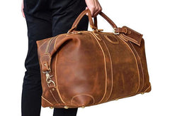 Cool Vintage Leather Mens Duffle Bags Weekender Bag Overnight Bag Travel Bag