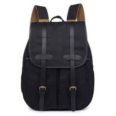 Mens Canvas Leather Backpacks Canvas Travel Backpack Canvas School Backpack for Men