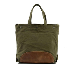 Mens Waxed Canvas Tote Purse Handbags Canvas Shoulder Bag for Men