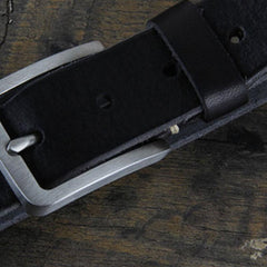 Genuine Leather Punk Rock Biker Trucker Mens Belt Men Black Coffee Belt for Men