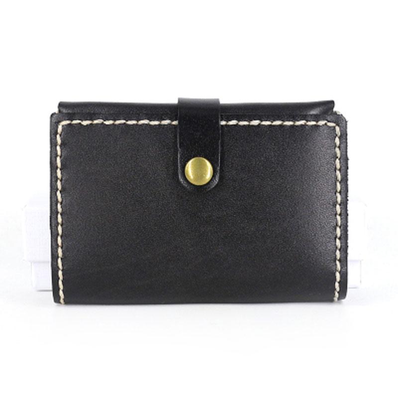 Leather Mens Small Card Wallets Front Pocket Wallet Cool Change Wallet for Men