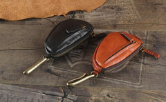 Genuine Leather Mens Cool Key Wallet Car Key Change Coin Holder Car Key Case for Men