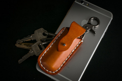 Handmade Leather Mens Cool Key Wallet Lighter Holder Pouch Key Holder for Men